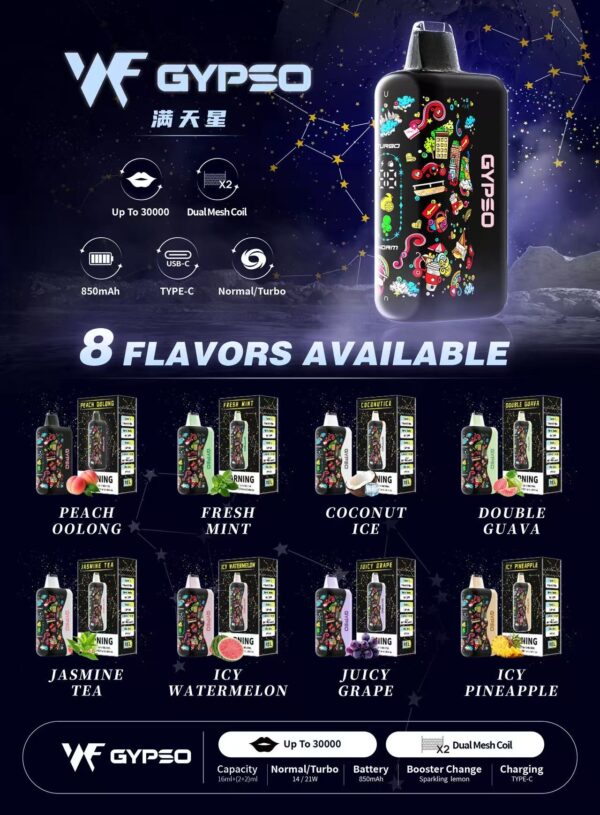 王嘉爾同款 GYPSO滿天星拋棄式30000口